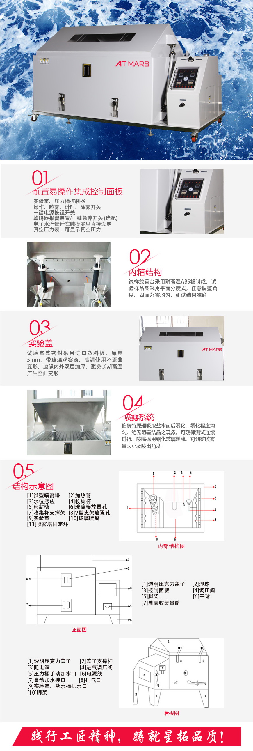 大型盐雾试验箱 200型结构